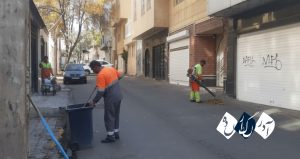 تداوم فعالیت نیروهای خدمات شهری تبریز در روزهای تعطیلی ناشی از آلودگی هوا