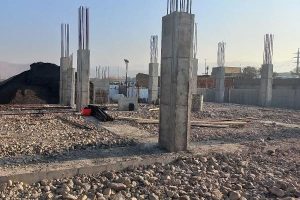 اجرای ستون‌بندی در کارگاه امانی جدید شهرداری منطقه ۸