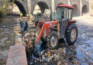 تداوم لایروبی و پاکسازی مهرانه‌رود تبریز