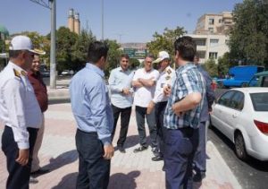 ادامه اصلاح هندسی انتهای بلوار آیت‌الله ملکی توسط شهرداری منطقه ۲