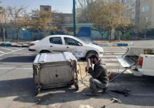 مرمت و بهسازی باکس‌های زباله در سطح منطقه ۲ شهرداری تبریز