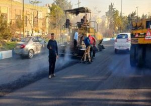 اتمام بهسازی بلوار عابد تبریزی با مصرف ۱۶۰۰ تن آسفالت