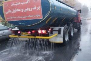 شهردار منطقه ۸ تبریز خبر داد: محلول‌پاشی گسترده معابر بلافاصله پس از بارش برف شب گذشته