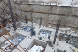 آغاز ستون‌بندی پروژه بازآفرینی شهری میدان ساعت در منطقه ۸ تبریز