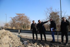 بازدید میدانی از مسیر رمپ دیزل‌آباد و آغاز عملیات اجرایی در محور تبریز–آذرشهر