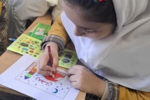 برگزاری مسابقه نقاشی کودکان به مناسبت ماه رمضان در خانه سلامت شهید عبداللهی