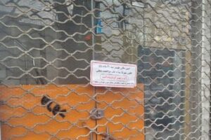 پلمپ یک واحد صنفی متخلف در خیابان ارتش شمالی به‌دلیل ایجاد سد معبر