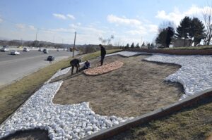 ایجاد گلفرش و ارتقای منظر شهری در مسیر اتوبان شهید کسایی