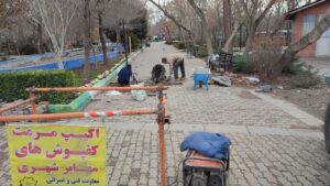 مرمت و اصلاح سنگفرش معابر در محدوده شهرداری منطقه ۸