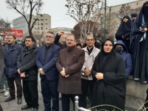 حضور شهردار منطقه ۸ در مراسم تشییع شهدای اقتدار استان آذربایجان شرقی