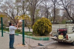 تعمیر و نوسازی دستگاه‌های ورزشی باغ گلستان