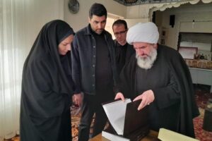 دیدار شهردار منطقه ۸ تبریز با فرزند آیت‌الله بنی‌فضل