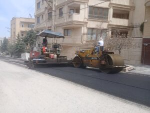 گزارش هفتگی آسفالت‌ریزی در شهرداری منطقه ۲ تبریز