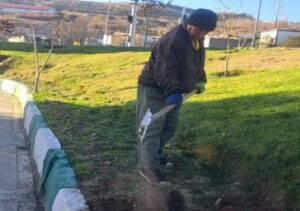 اجرای عملیات بذرپاشی گل‌های فصلی در بوستان‌ها و رفوژهای منطقه ۷