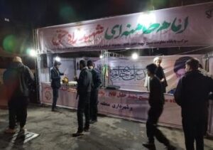 پشتیبانی شهرداری منطقه ۷ تبریز از کاروان‌های خودرویی و ایستگاه‌های صلواتی