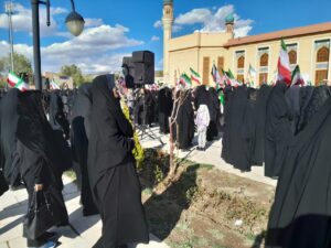 حضور شهردار منطقه ۸ در تجمع بانوان تبریزی به مناسبت چهلمین روز عروج رهبر شهید