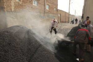 آسفالت‌ریزی ۲۵۰۰ تنی در معابر اصلی و فرعی منطقه ۷ تبریز از ابتدای سال ۱۴۰۵