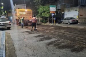 آغاز عملیات آسفالت‌تراشی خیابان باغشمال (شهید یاغچیان)