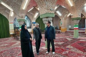 حضور شهردار منطقه ۸ تبریز در مسجد شهیدی و رسیدگی به مسائل این مسجد تاریخی