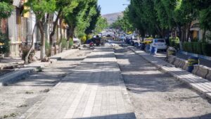 بازدید شهرداران مناطق ۱ و ۱۰ از پروژه سنگ‌فرش تاریخی ـ گردشگری خیابان ثقه‌الاسلام