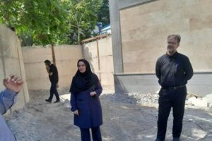 آزادسازی و محوطه‌سازی ایستگاه مترو قونقا در باغ گلستان