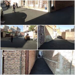 اجرای عملیات لکه‌گیری و توزیع ۶۶ تن آسفالت در محدوده اتوبان پاسداران و کوچه دکل