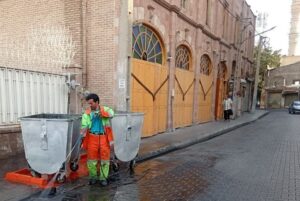 تداوم طرح نگهداشت شهری در قلب تاریخی تبریز؛ عملیات شبانه‌روزی برای ارتقای کیفیت محیط شهری